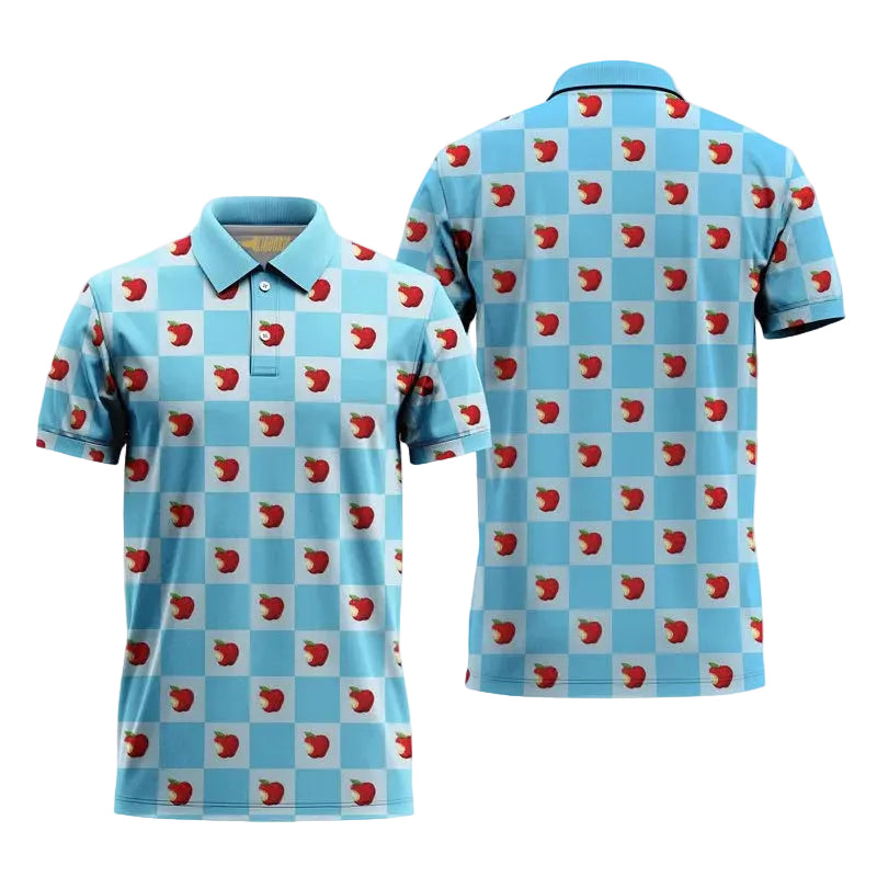Angry Orchad Collab Gingham Polo Shirt